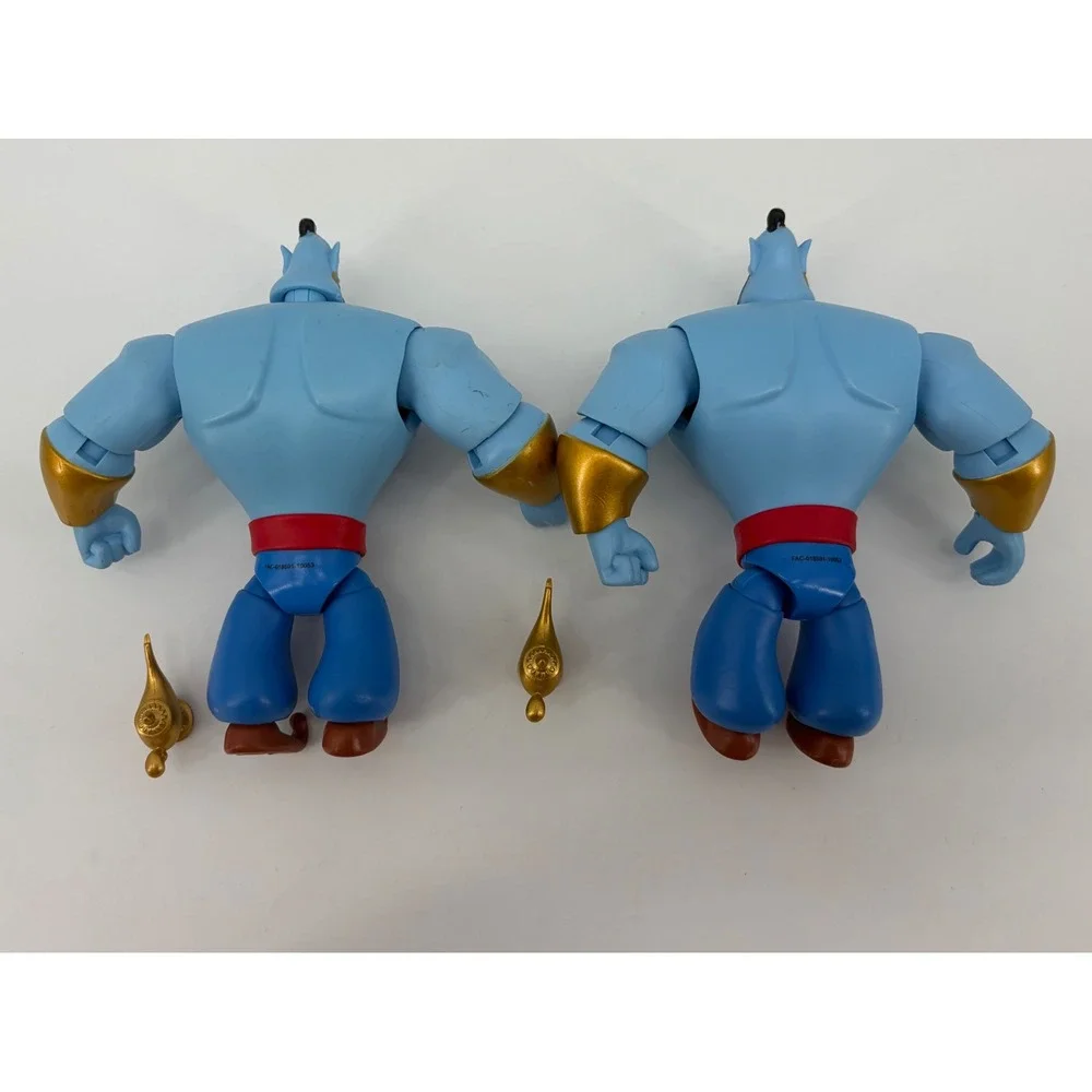 Disney Action Figure Kids OS Blue Genie Aladdin Vintage Articulated Toy Lamp Lot